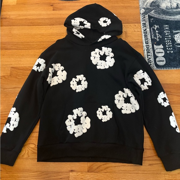 Denim Tears Other - Black and White Patterned Men's Cardigan Sweater